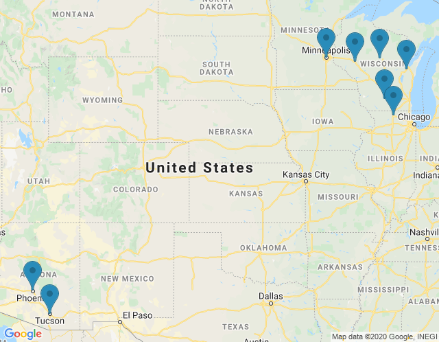 Map of De Pere Office Furniture Showroom