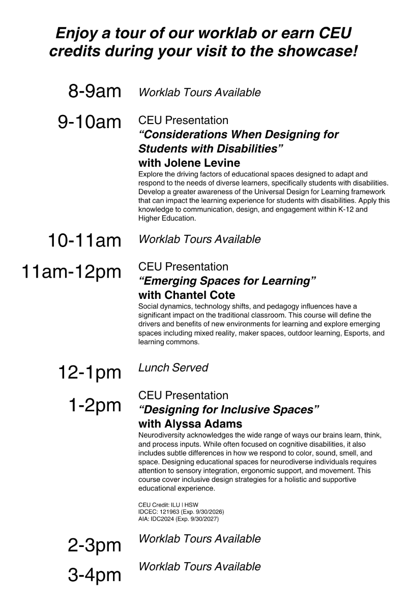 K-12 Showcase Agenda