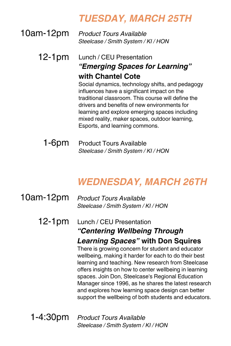 El Paso K12 event schedule